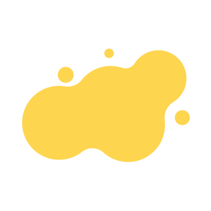 graphic of a yellow blob